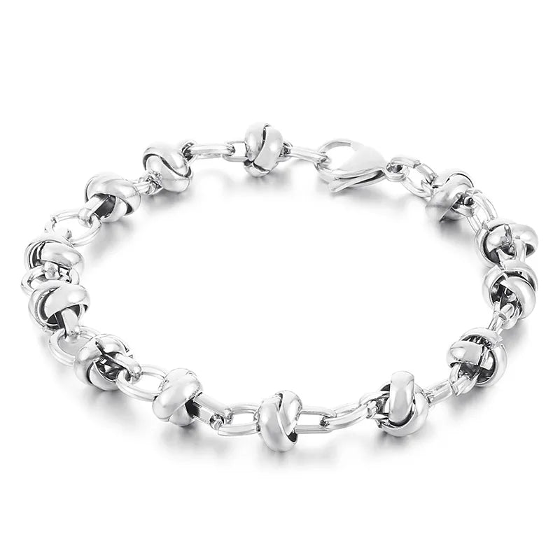 Business Solid Color Titanium Steel 18K Gold Plated Bracelets In Bulk