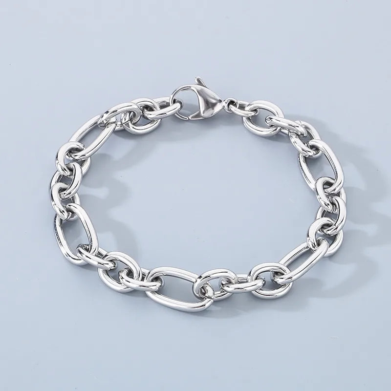Simple Style Geometric 304 Stainless Steel 18K Gold Plated  Bracelets In Bulk