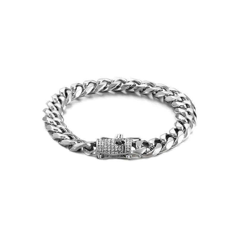 Fashion Geometric Titanium Steel 18K Gold Plated Bracelets In Bulk