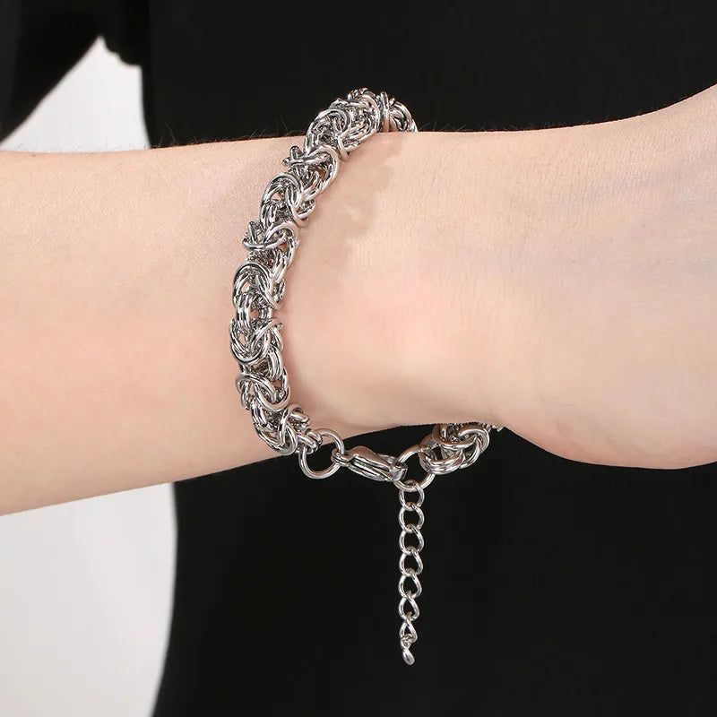 Simple Style Geometric 304 Stainless Steel 18K Gold Plated  Bracelets In Bulk