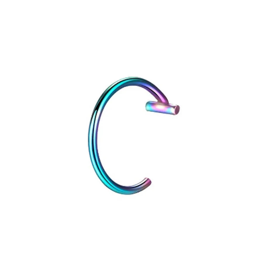 fashion c shape stainless steel plating lip ring