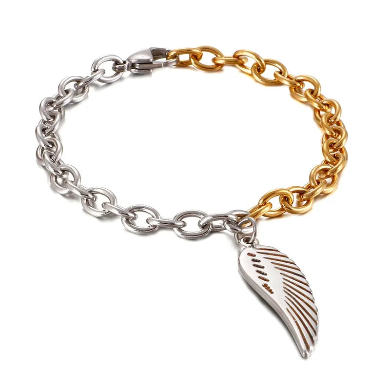 Fashion Animal Titanium Steel 18K Gold Plated Bracelets In Bulk