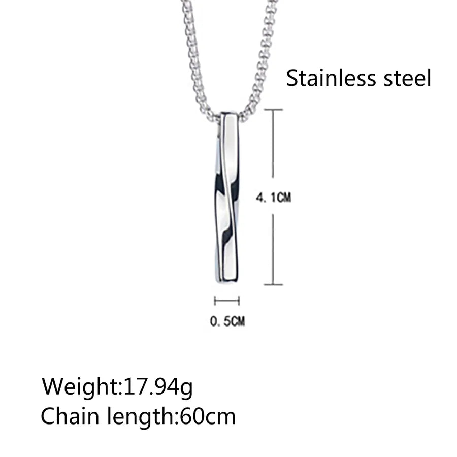 Hip-Hop Solid Color 304 Stainless Steel Irregular Polishing 18K Gold Plated Unisex Pendant Necklace