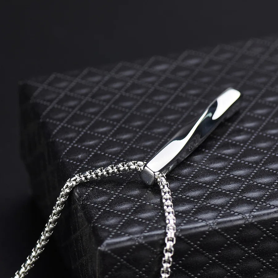 Hip-Hop Solid Color 304 Stainless Steel Irregular Polishing 18K Gold Plated Unisex Pendant Necklace