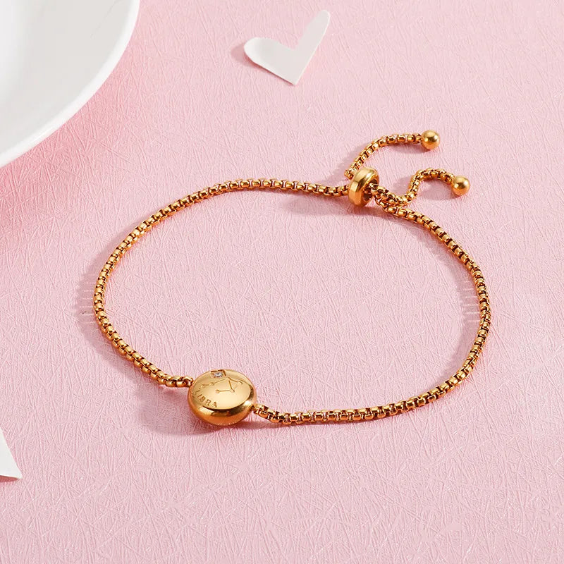 Constellation Titanium Steel 18K Gold Plated Bracelets In Bulk