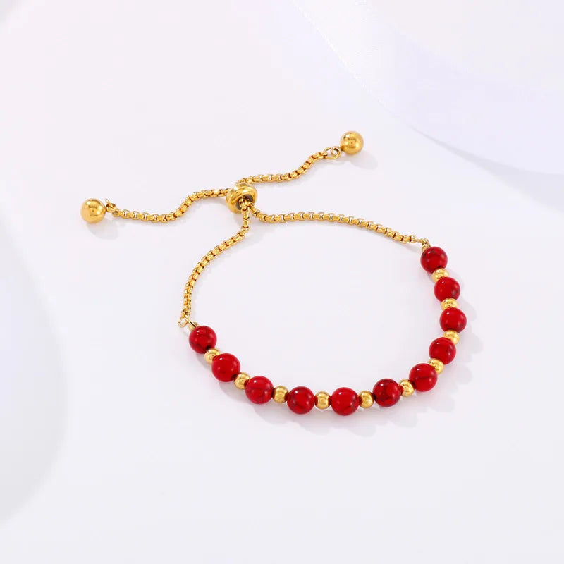 Fashion Geometric Titanium Steel 18K Gold Plated Bracelets In Bulk
