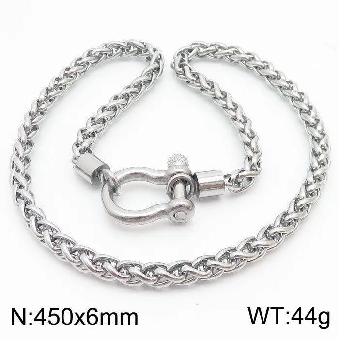 Fashion Geometric Titanium Steel 18K Gold Plated Bracelets In Bulk