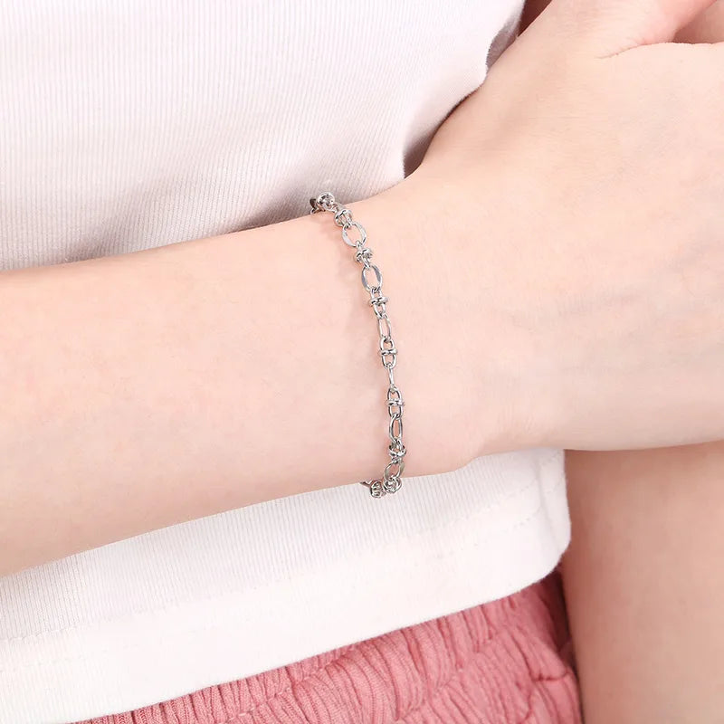 Simple Style Geometric 304 Stainless Steel 18K Gold Plated  Bracelets In Bulk