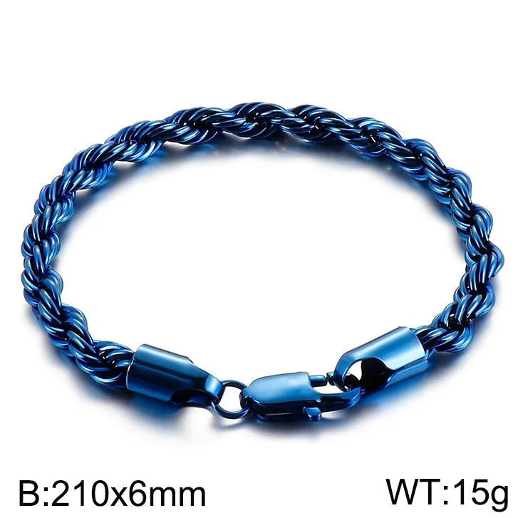 Simple Style Twist Stainless Steel 18K Gold Plated Bracelets In Bulk