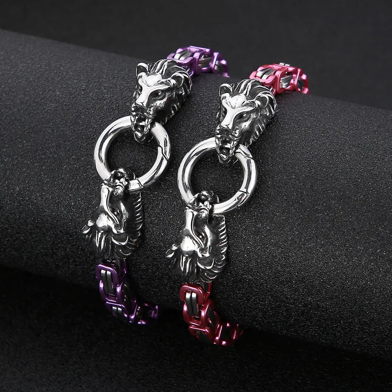 Fashion Animal Titanium Steel 18K Gold Plated Bracelets In Bulk