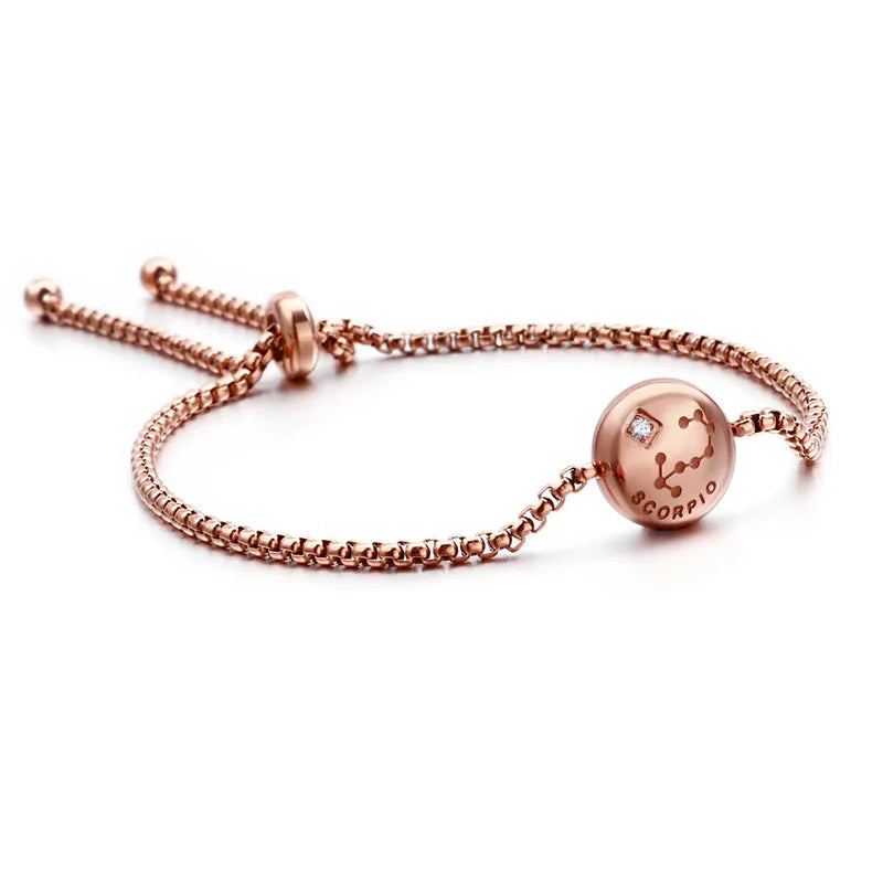 Constellation Titanium Steel 18K Gold Plated Bracelets In Bulk