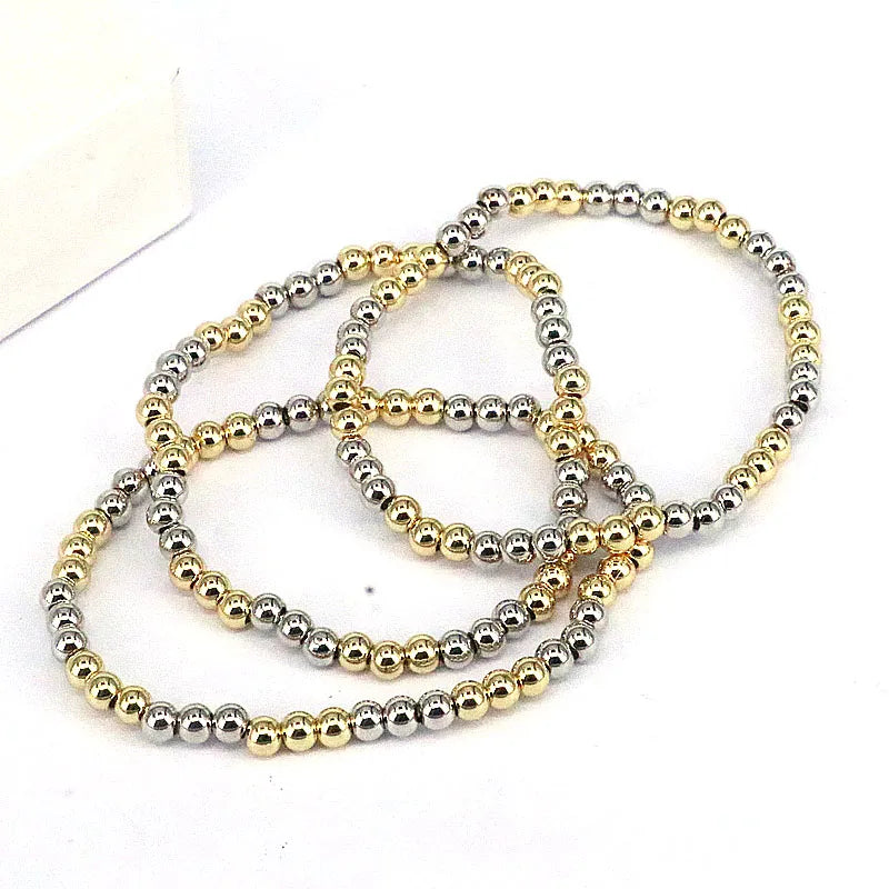 fashion geometric round copper gold plated bracelets in bulk