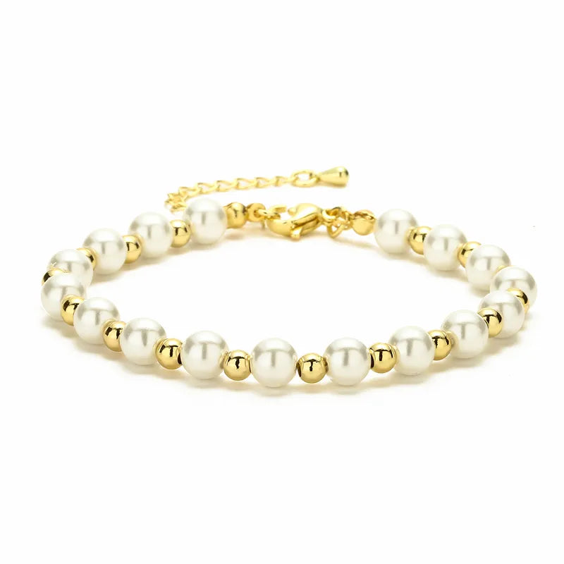 simple style round copper gold plated bracelets in bulk