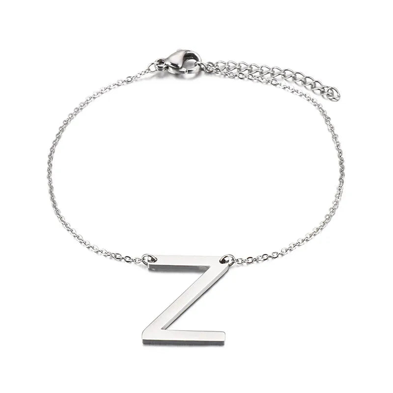 Simple Style Letter 304 Stainless Steel 18K Gold Plated Bracelets In Bulk