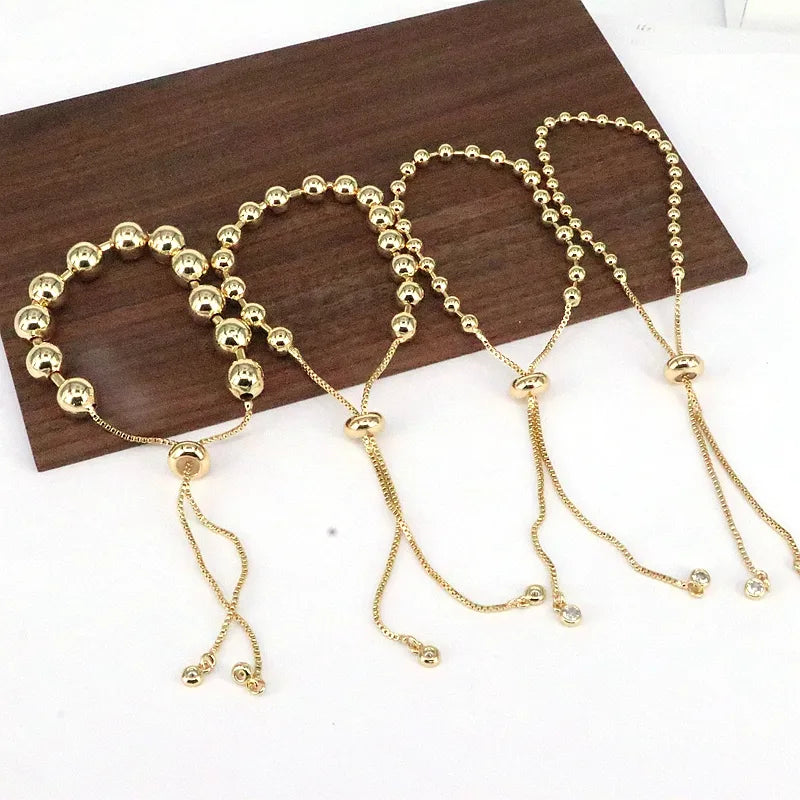 vintage style simple style geometric copper 18k gold plated bracelets in bulk