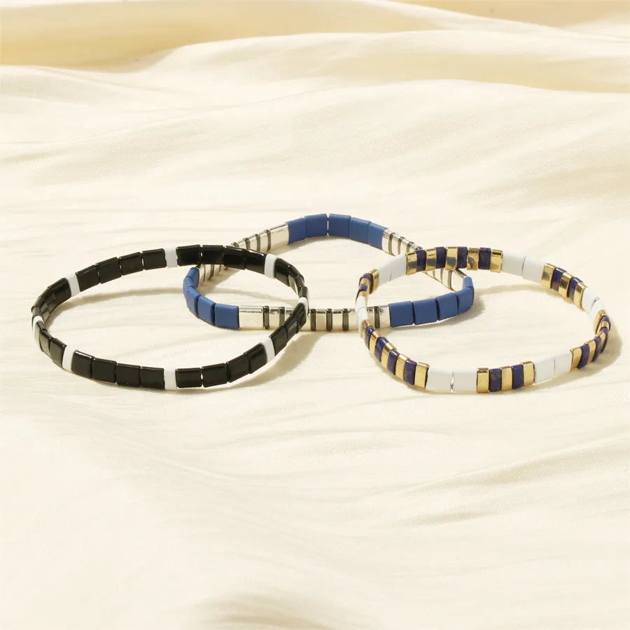 bohemian square copper stoving varnish plating 18k gold plated bracelets