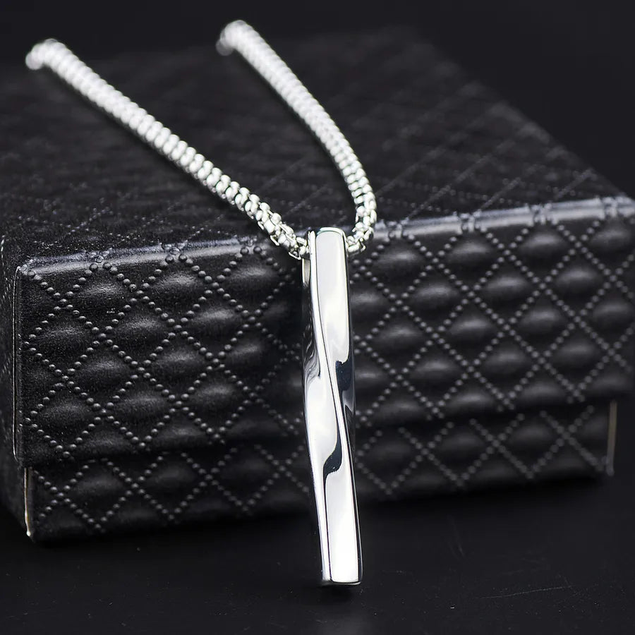 Hip-Hop Solid Color 304 Stainless Steel Irregular Polishing 18K Gold Plated Unisex Pendant Necklace