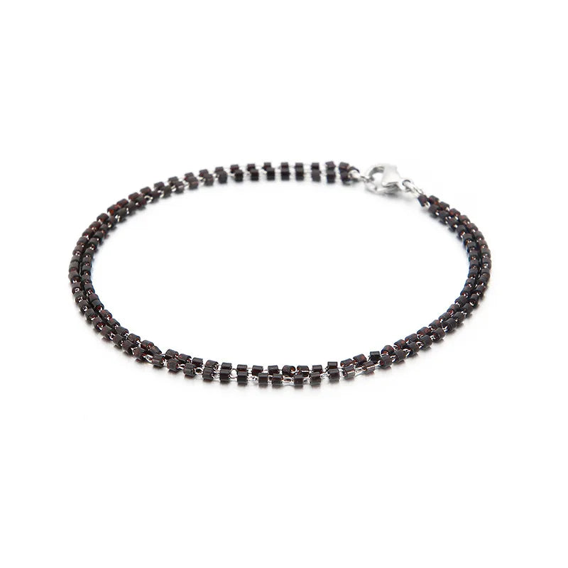 Fashion Geometric Titanium Steel 18K Gold Plated Bracelets In Bulk