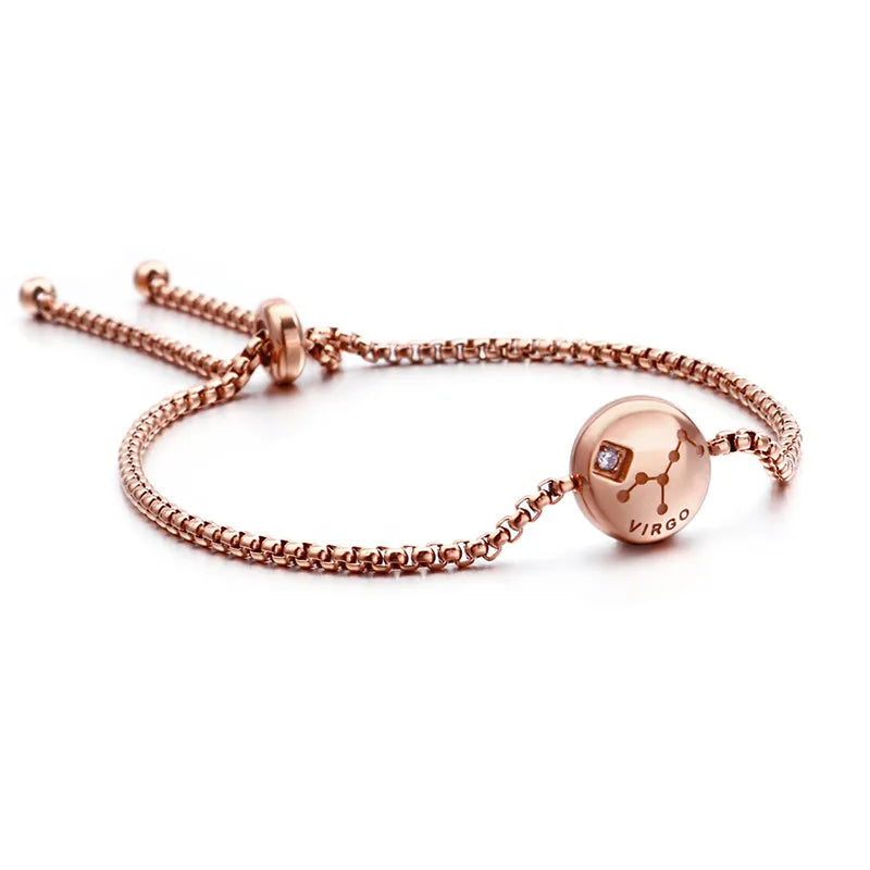 Constellation Titanium Steel 18K Gold Plated Bracelets In Bulk