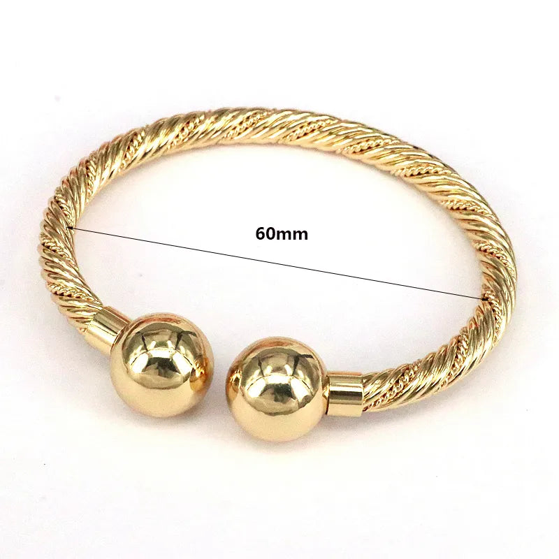 streetwear round copper plating 18k gold plated bracelets necklace