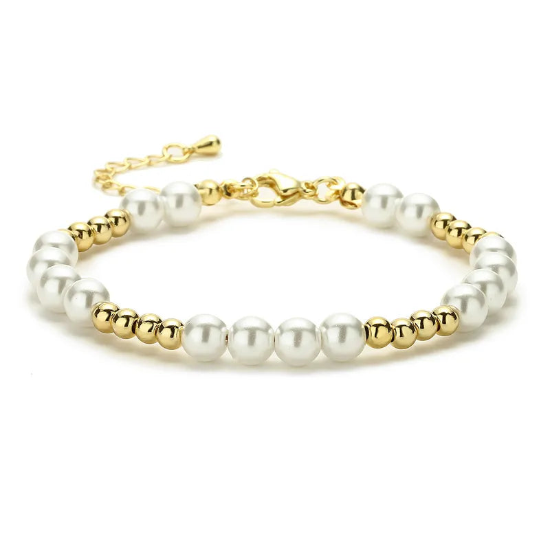 simple style round copper gold plated bracelets in bulk
