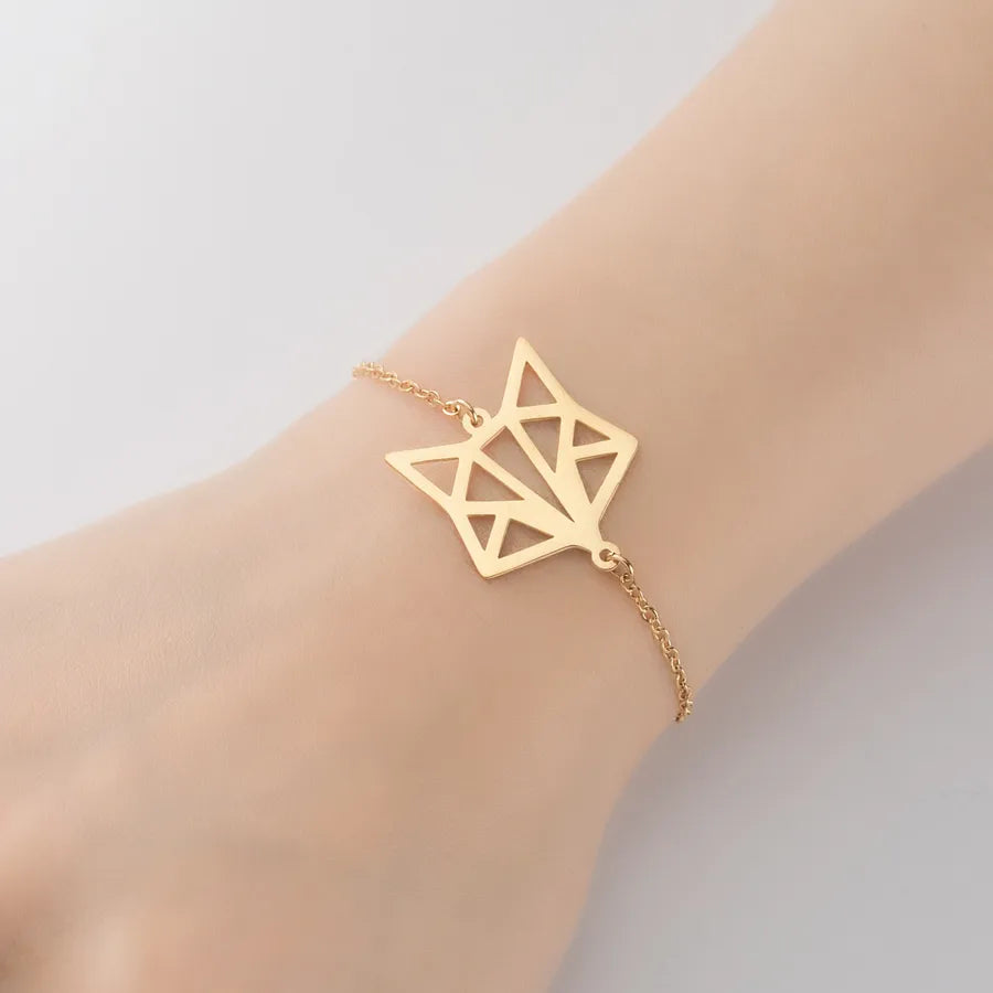 Cute Animal 201 Stainless Steel 18K Gold Plated Bracelets In Bulk