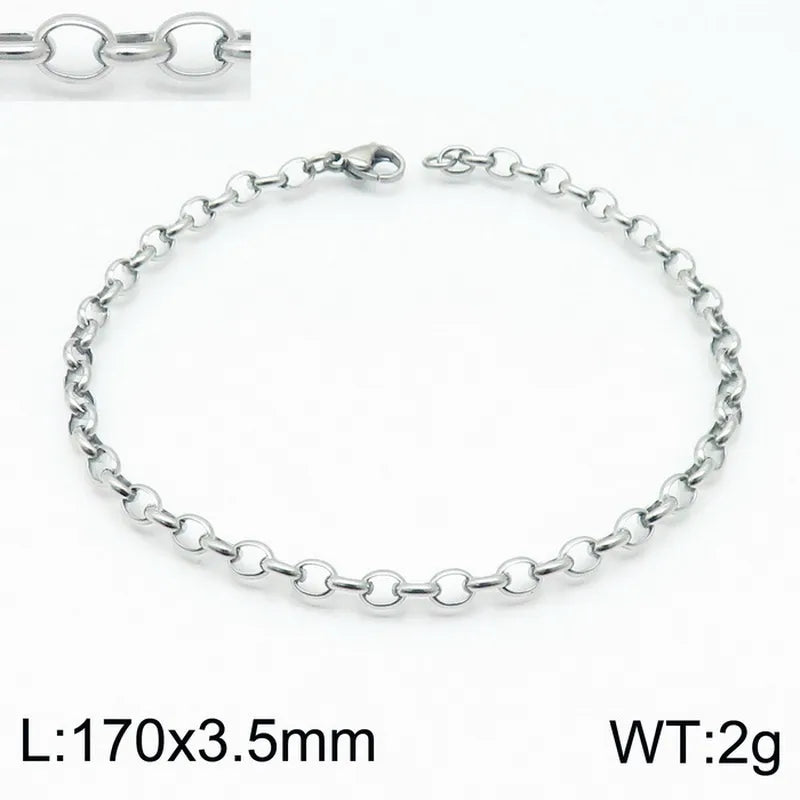 Fashion Geometric Titanium Steel 18K Gold Plated Bracelets In Bulk