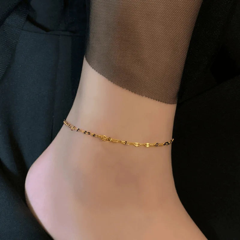Simple Style IG Style Solid Color 304 Stainless Steel 18K Gold Plated Bracelets In Bulk