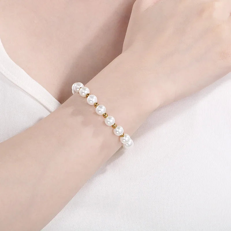 Vintage Style Geometric 304 Stainless Steel 18K Gold Plated Bracelets In Bulk