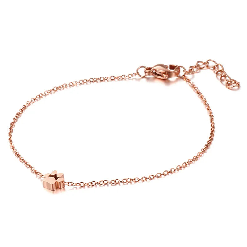 Korean Style Animal Stainless Steel 18K Gold Plated Bracelets In Bulk