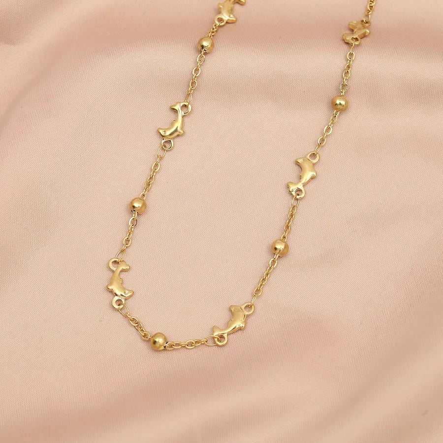 Lady Dolphin 304 Stainless Steel 18K Gold Plated Bracelets In Bulk