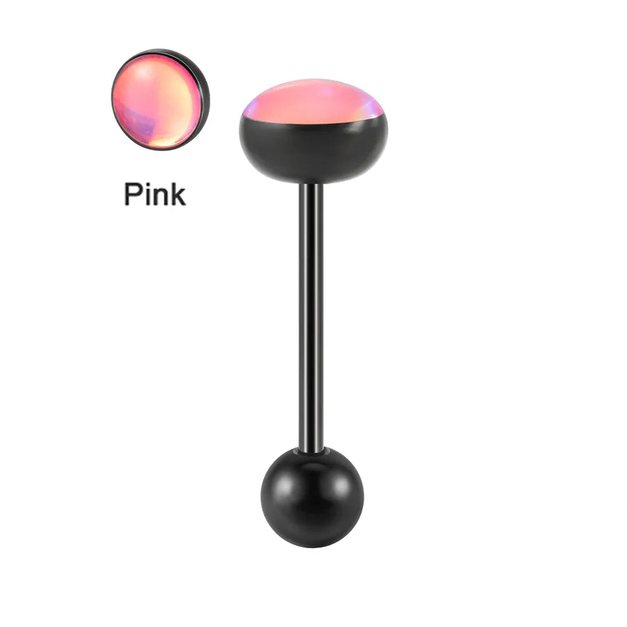 1 Piece Tongue Rings Casual Vacation Tropical Geometric 304 Stainless Steel Plating Resin 18K Gold Plated Tongue Rings