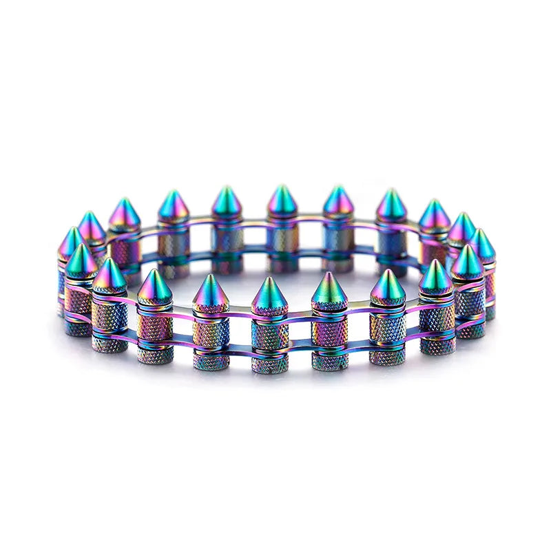 Fashion Geometric Titanium Steel 18K Gold Plated Bracelets In Bulk
