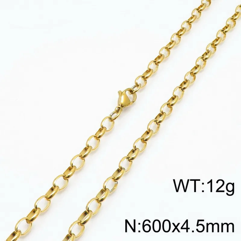 Fashion Geometric Titanium Steel 18K Gold Plated Bracelets In Bulk