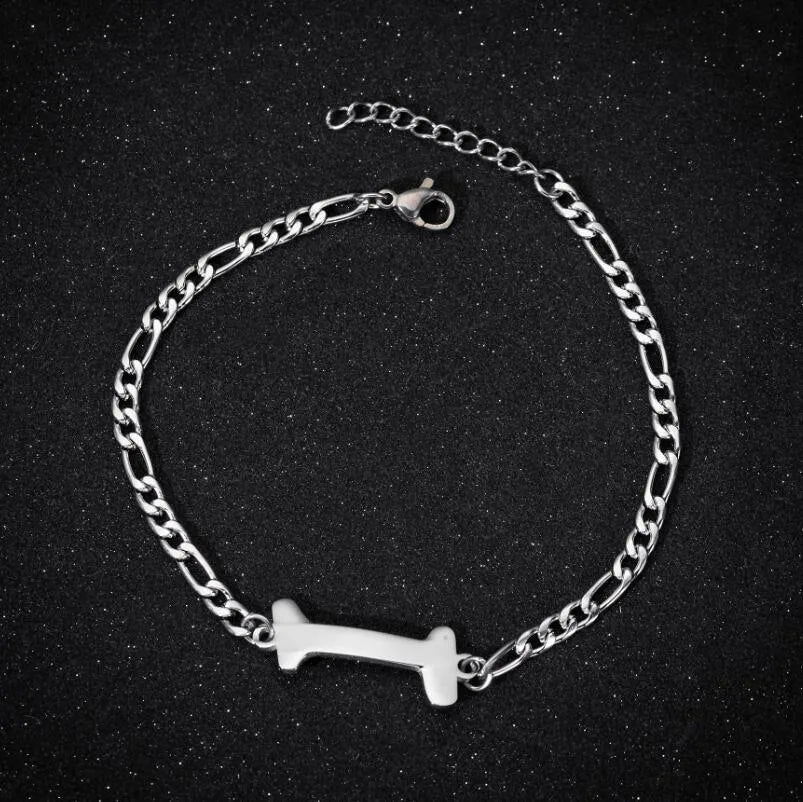 Fashion Letter 201 Stainless Steel 18K Gold Plated Bracelets In Bulk