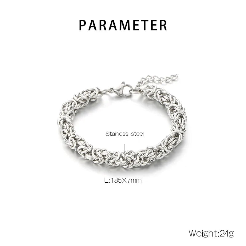 Simple Style Geometric 304 Stainless Steel 18K Gold Plated  Bracelets In Bulk