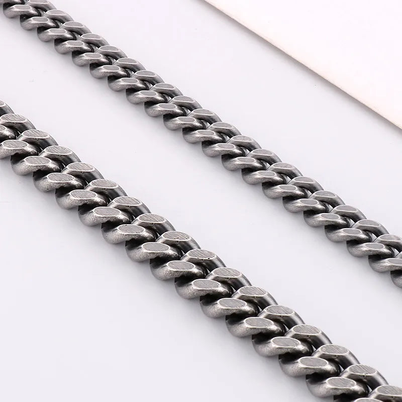 Wholesale Jewelry Hip-Hop Punk Solid Color 304 Stainless Steel Necklace