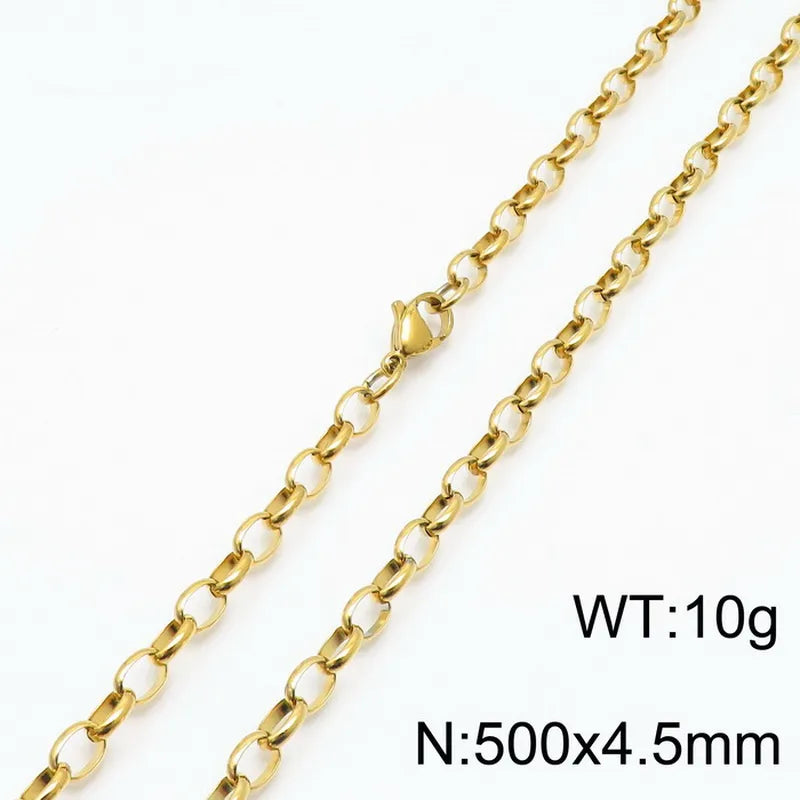 Fashion Geometric Titanium Steel 18K Gold Plated Bracelets In Bulk