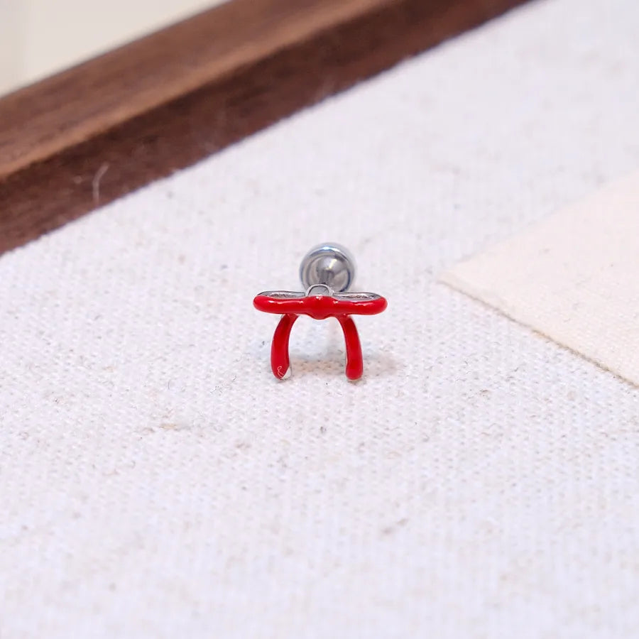 Hellokitty Cute Stud Earrings for Women in Silver Featuring 304 Stainless Steel and Titanium Steel Material