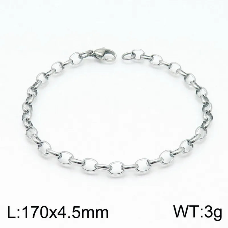 Fashion Geometric Titanium Steel 18K Gold Plated Bracelets In Bulk
