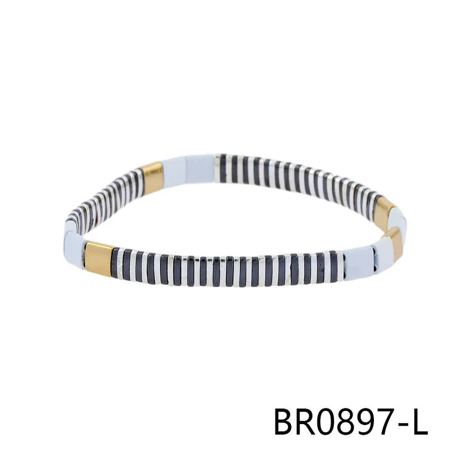 bohemian square copper stoving varnish plating 18k gold plated bracelets