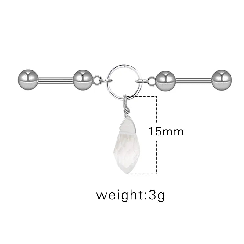1 Piece Ear Cartilage Rings & Studs Sexy Sweet Heart Shape Wings Bow Knot 316L Stainless Steel  Alloy Copper Plating Inlay Acrylic Resin Rhinestones White Gold Plated Gold Plated