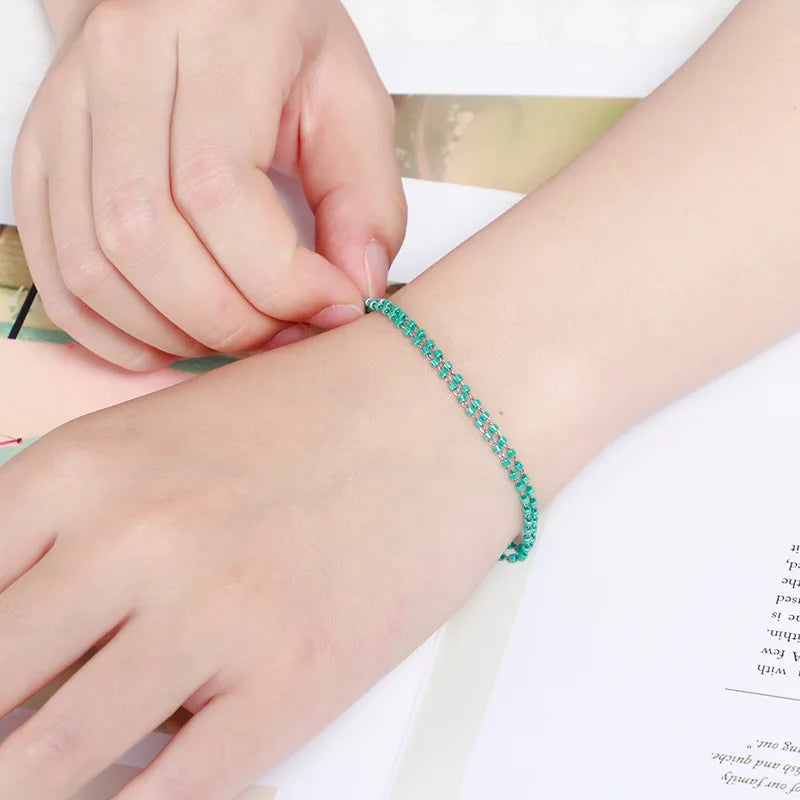 Fashion Geometric Titanium Steel 18K Gold Plated Bracelets In Bulk