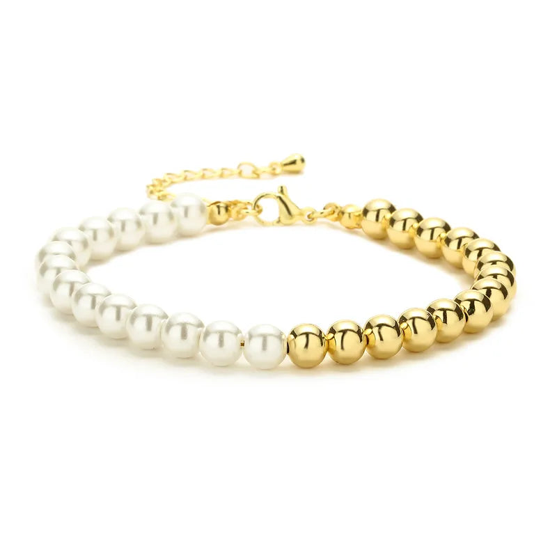 simple style round copper gold plated bracelets in bulk