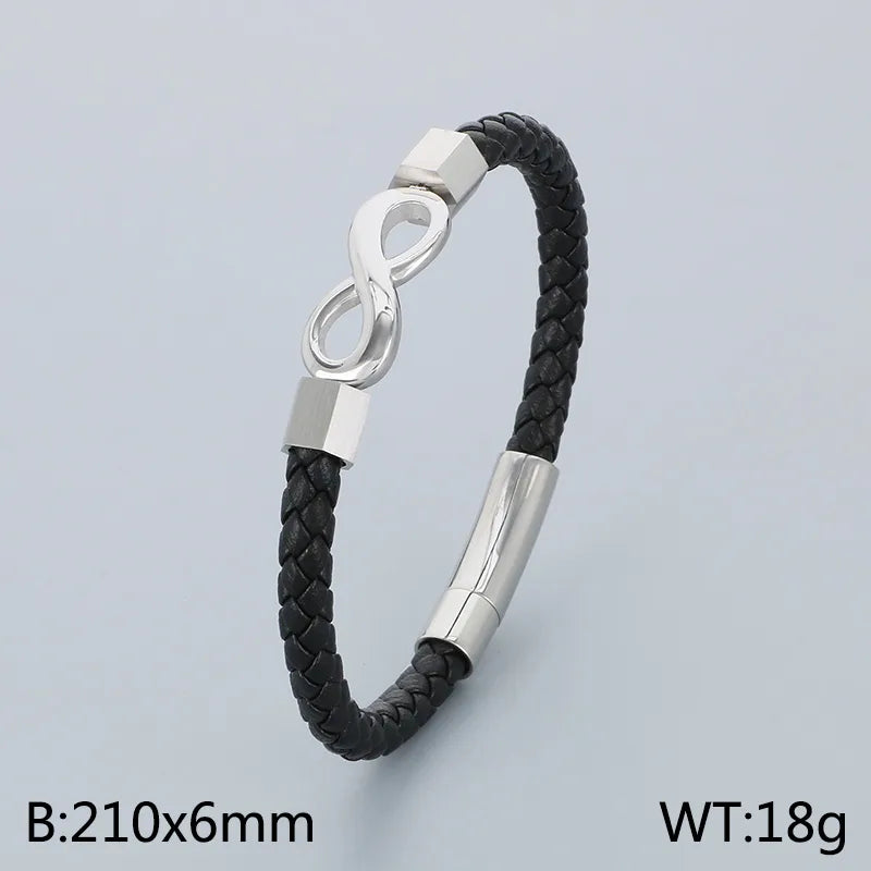 Business Infinity 304 Stainless Steel 18K Gold Plated  Bracelets In Bulk