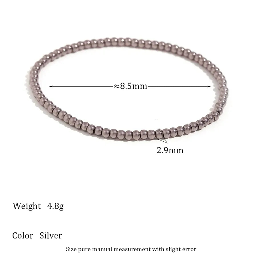 Fashion Round 304 Stainless Steel 18K Gold Plated Bracelets In Bulk