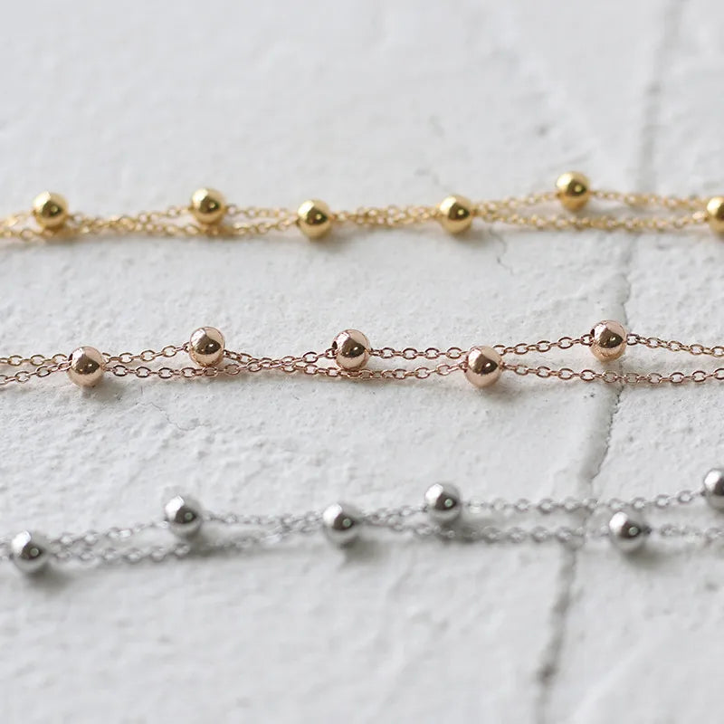 Simple Style Ball 304 Stainless Steel 18K Gold Plated Bracelets In Bulk