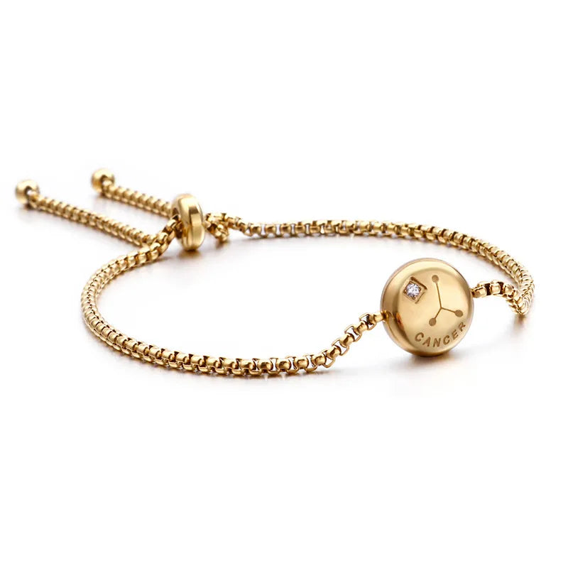 Constellation Titanium Steel 18K Gold Plated Bracelets In Bulk