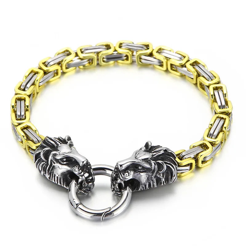 Fashion Animal Titanium Steel 18K Gold Plated Bracelets In Bulk