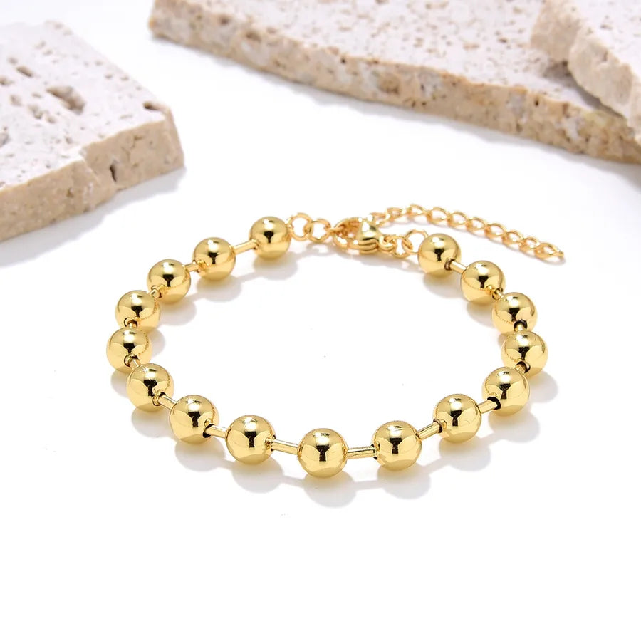 retro round copper gold plated bracelets in bulk